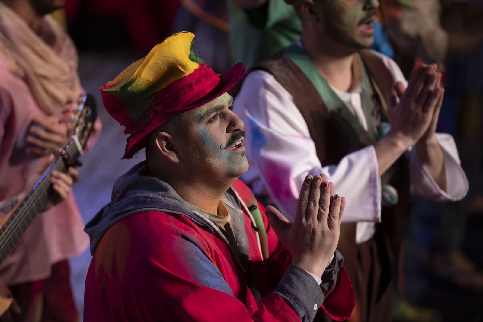 Imágenes de la actuación de la comparsa de Huelva "Los garrapatas" en el Carnaval Colombino