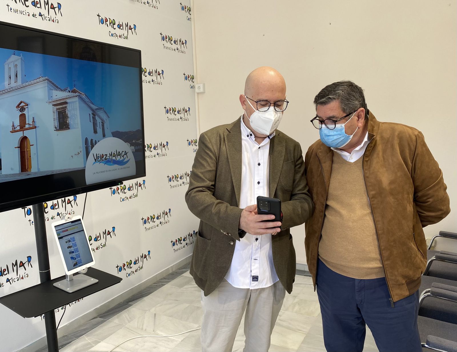 El concejal de Turismo y el alcalde de Vélez, en una imagen reciente.