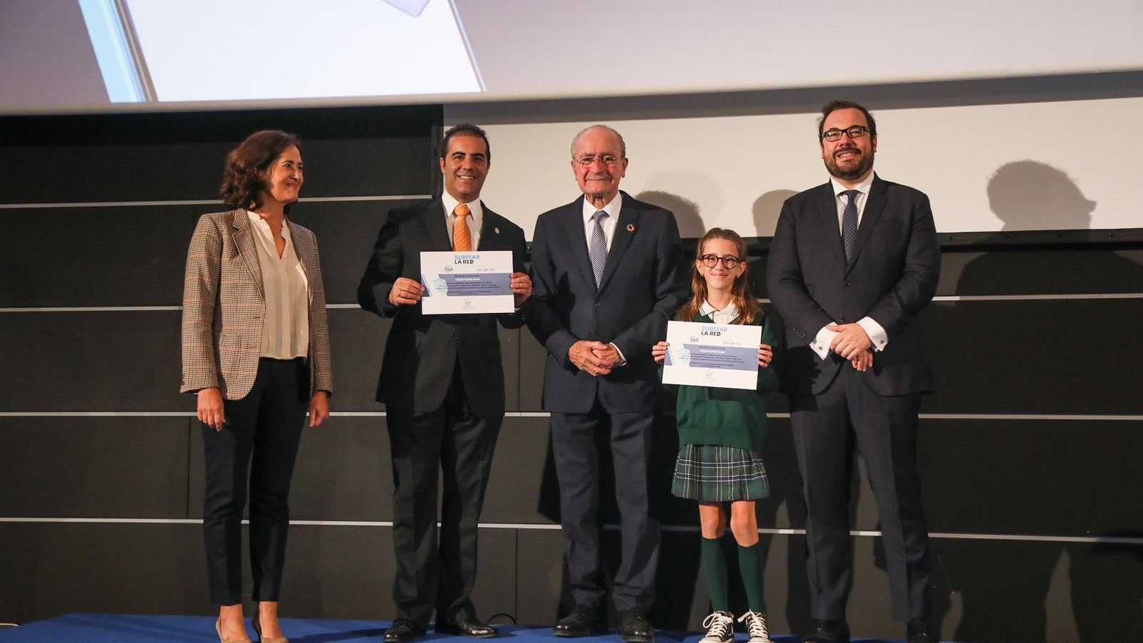 Entrega de los premios.