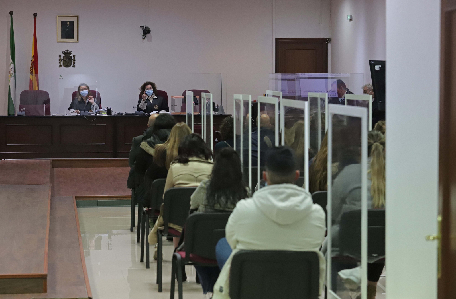 Momento previo a la selección del jurado popular que participa en el juicio por la muerte del niño Manuel.
