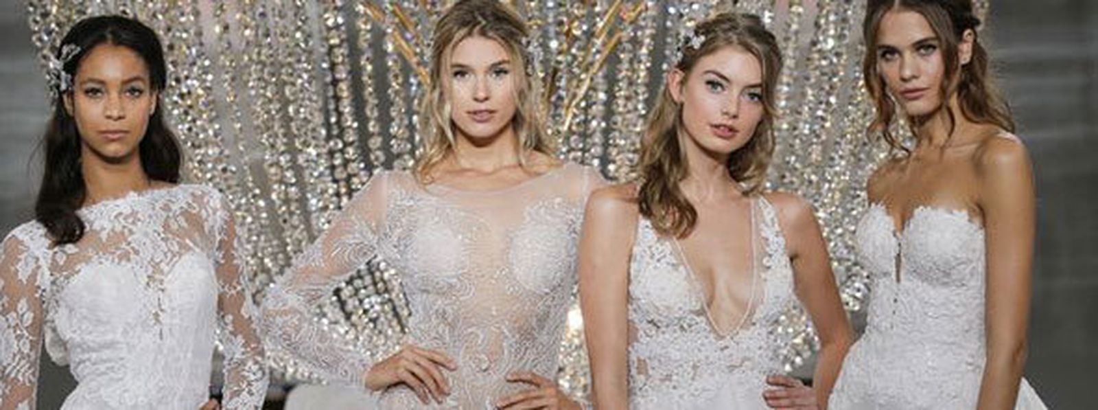 Cuatro de las propuestas de la nueva colección Atelier. / PRONOVIAS