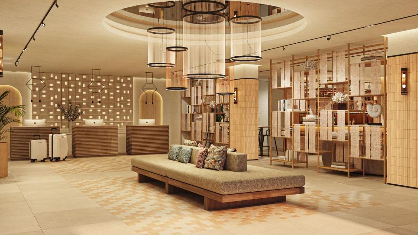 Imagen del interior del establecimiento que se publicita en la web del Gran Hotel Luna de Cádiz.