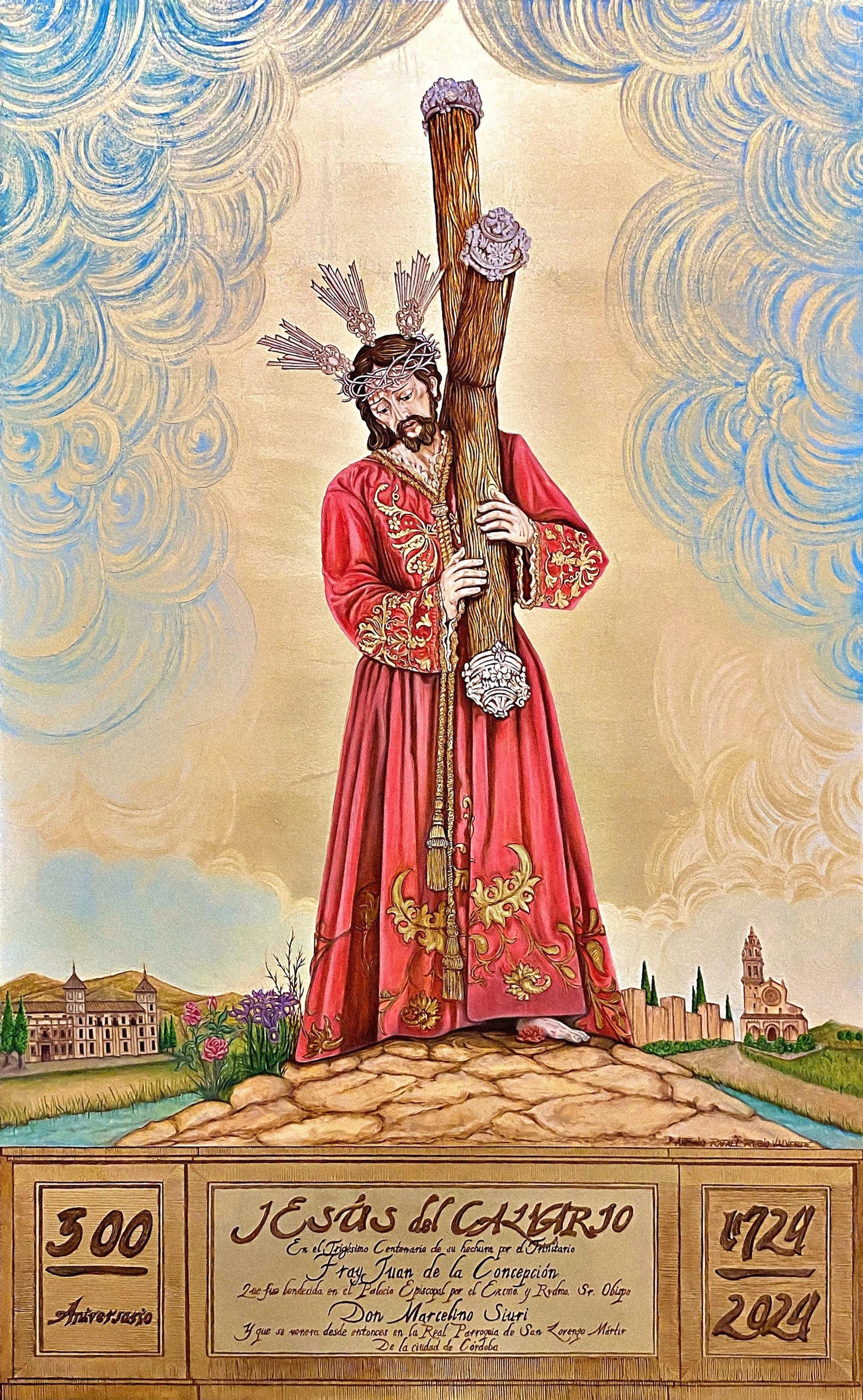 Imagen del cartel por el 300 aniversario del Señor del Calvario.
