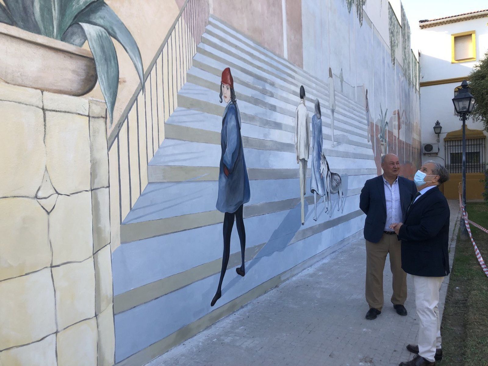 Imagen del mural ya restaurado.