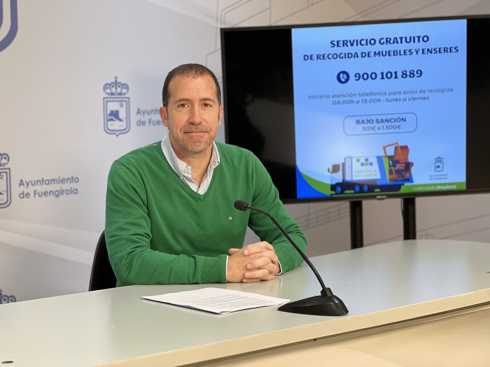 El concejal de Limpieza, Javier Hidalgo.