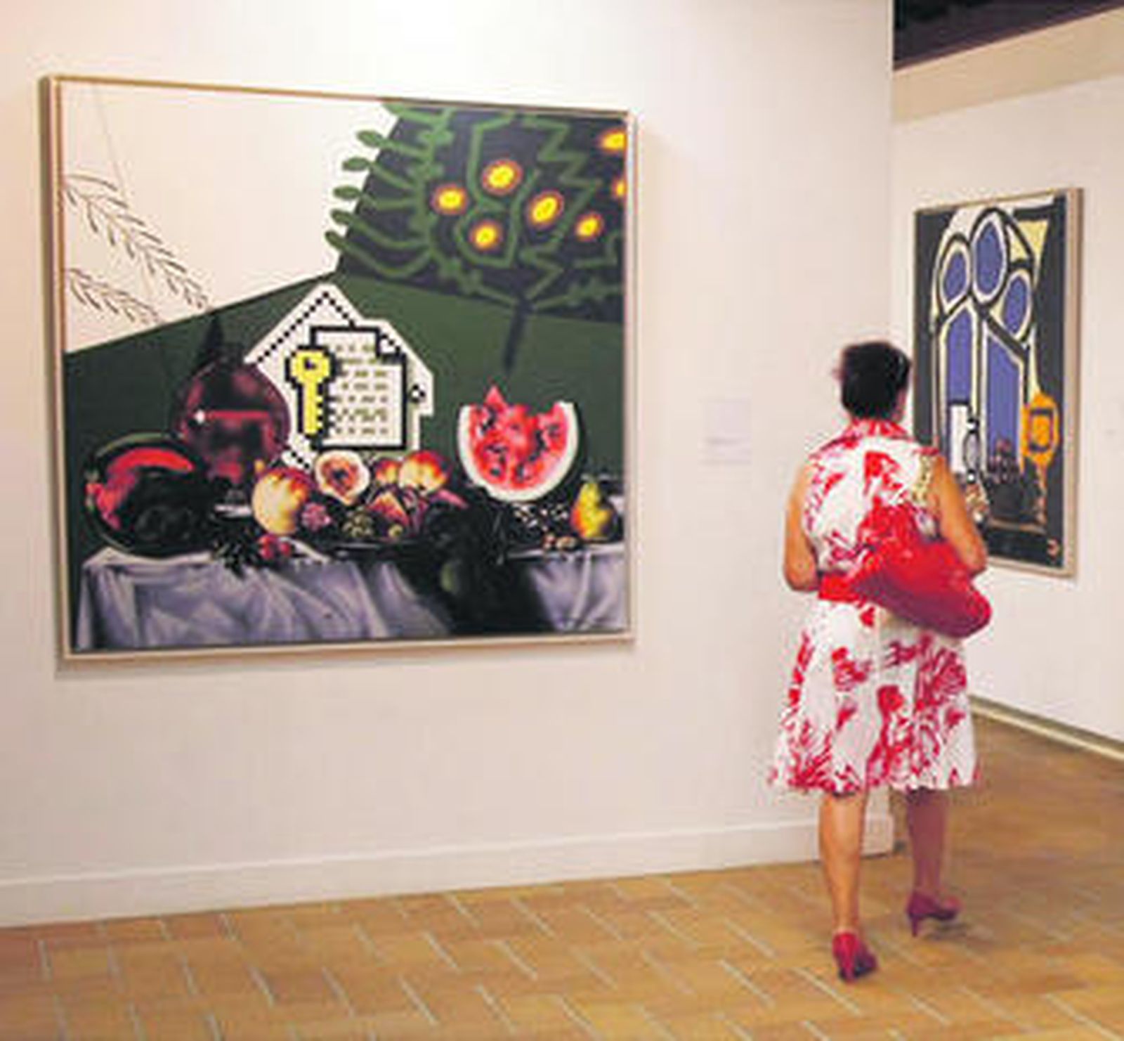 Una imagen de la exposición de Eugenio Chicano que aún se puede ver en  Santa Catalina.