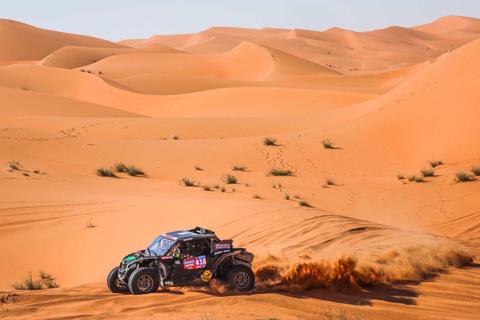 Las mejores fotos del Dakar por las dunas
