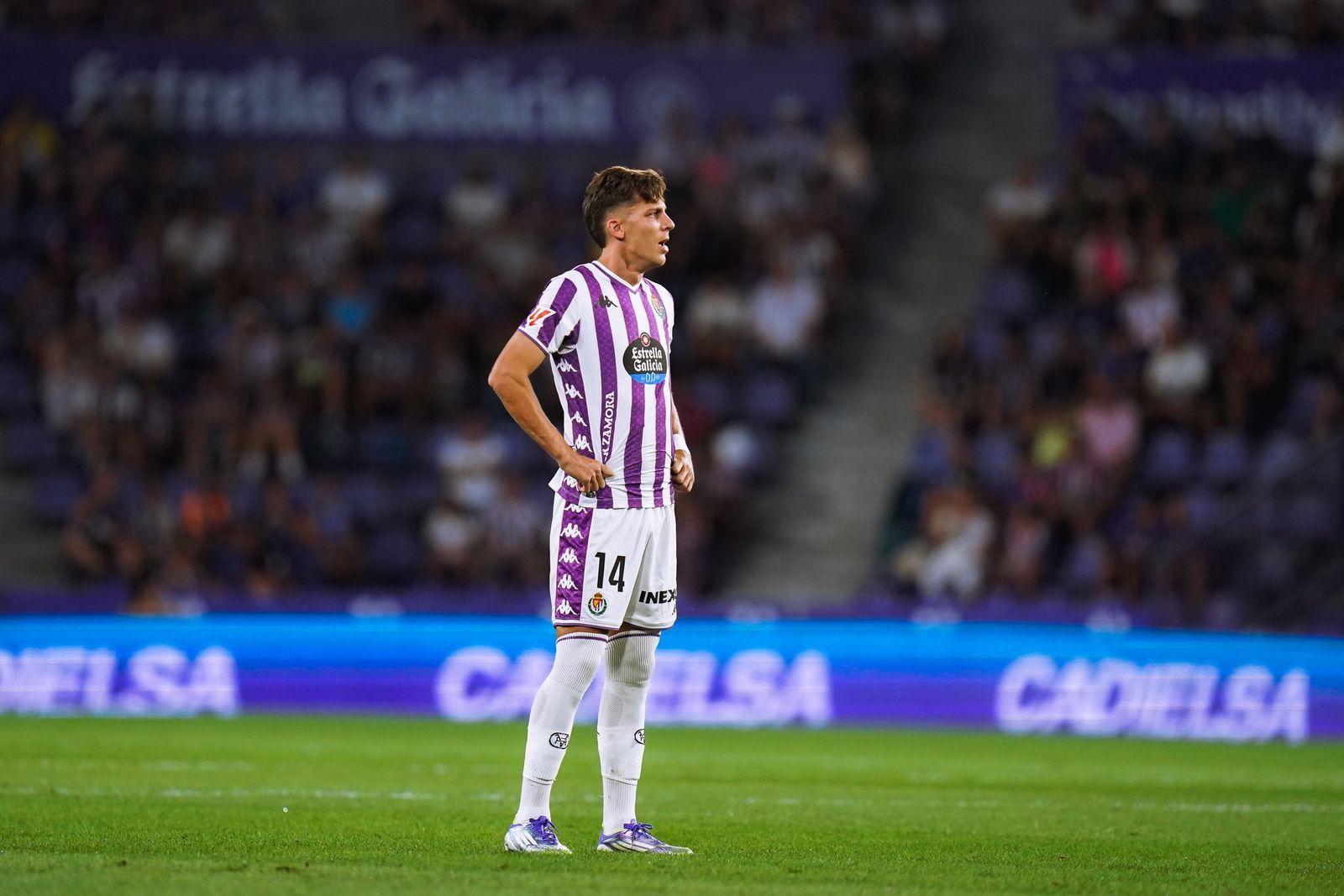 Iván Alejo el día de debut en el Valladolid.