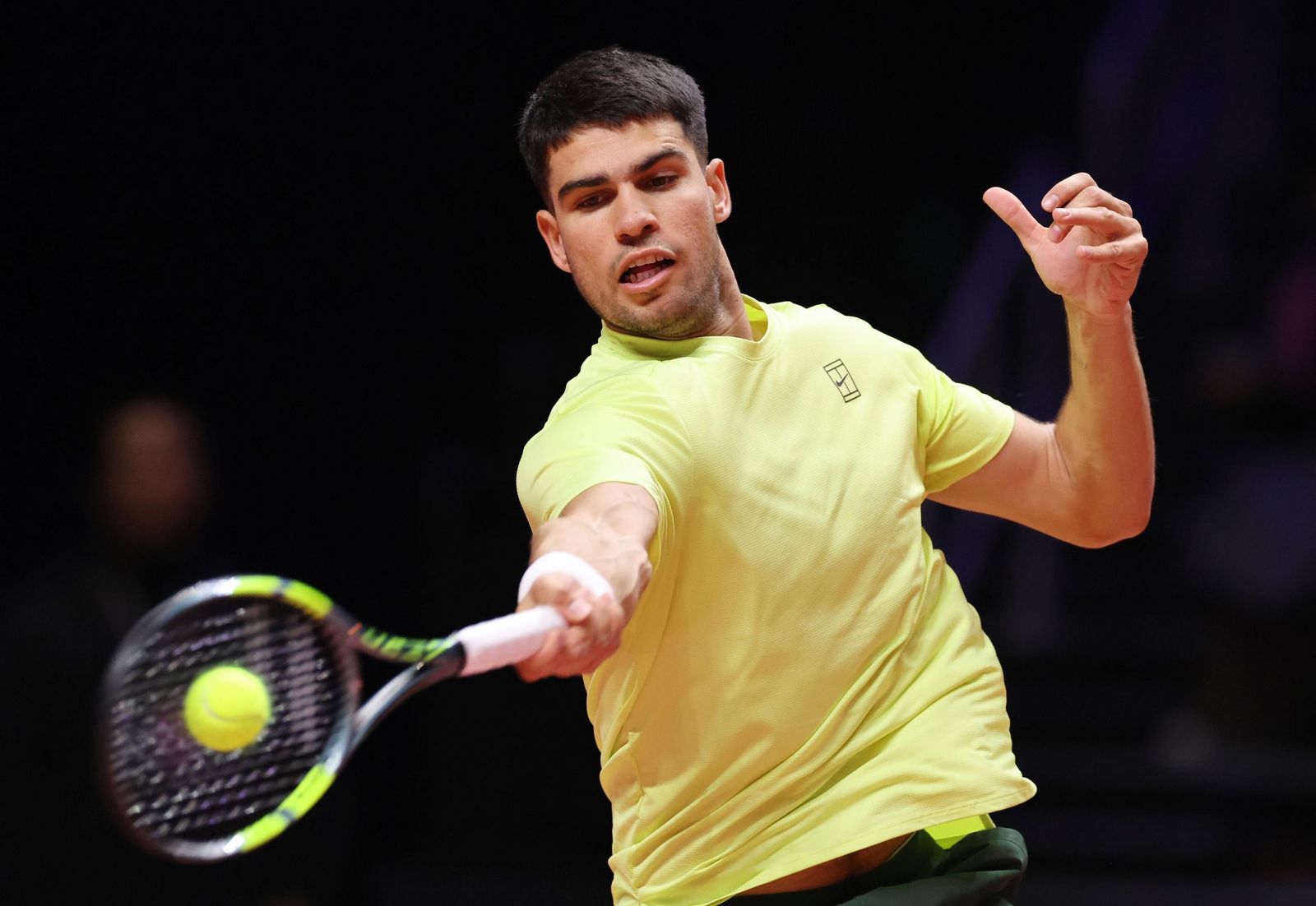 Las fotos de la exhibición entre Alcaraz y Sinner