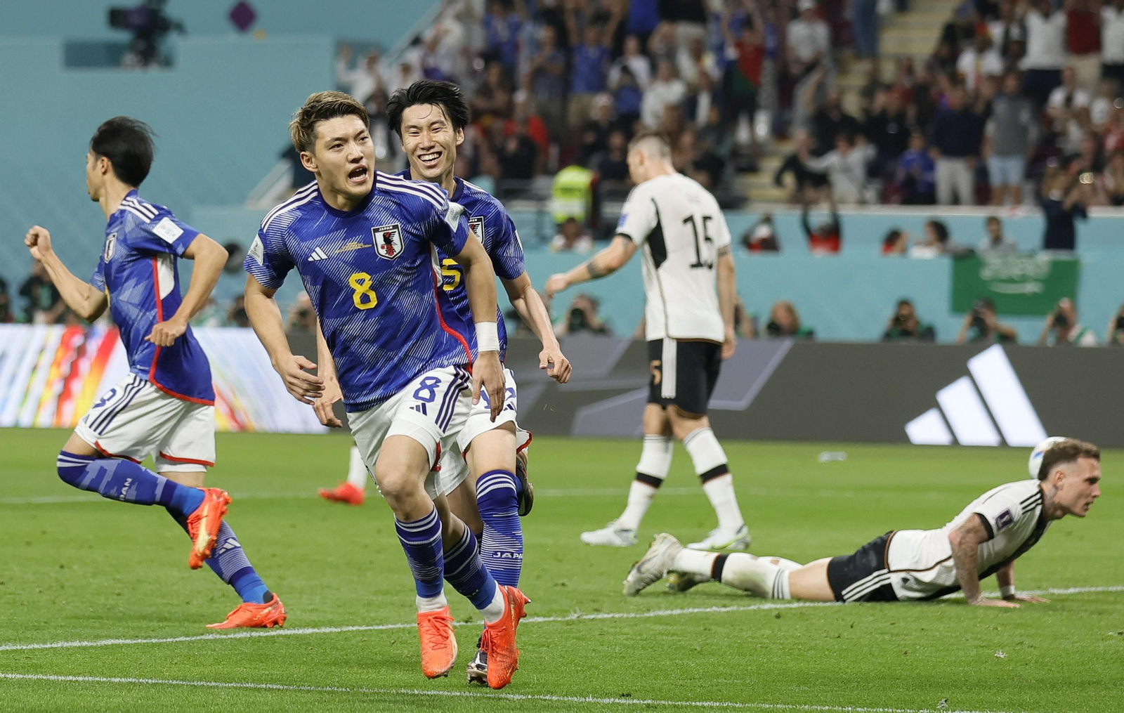Las imágenes del Alemania - Japón en el Mundial de Qatar