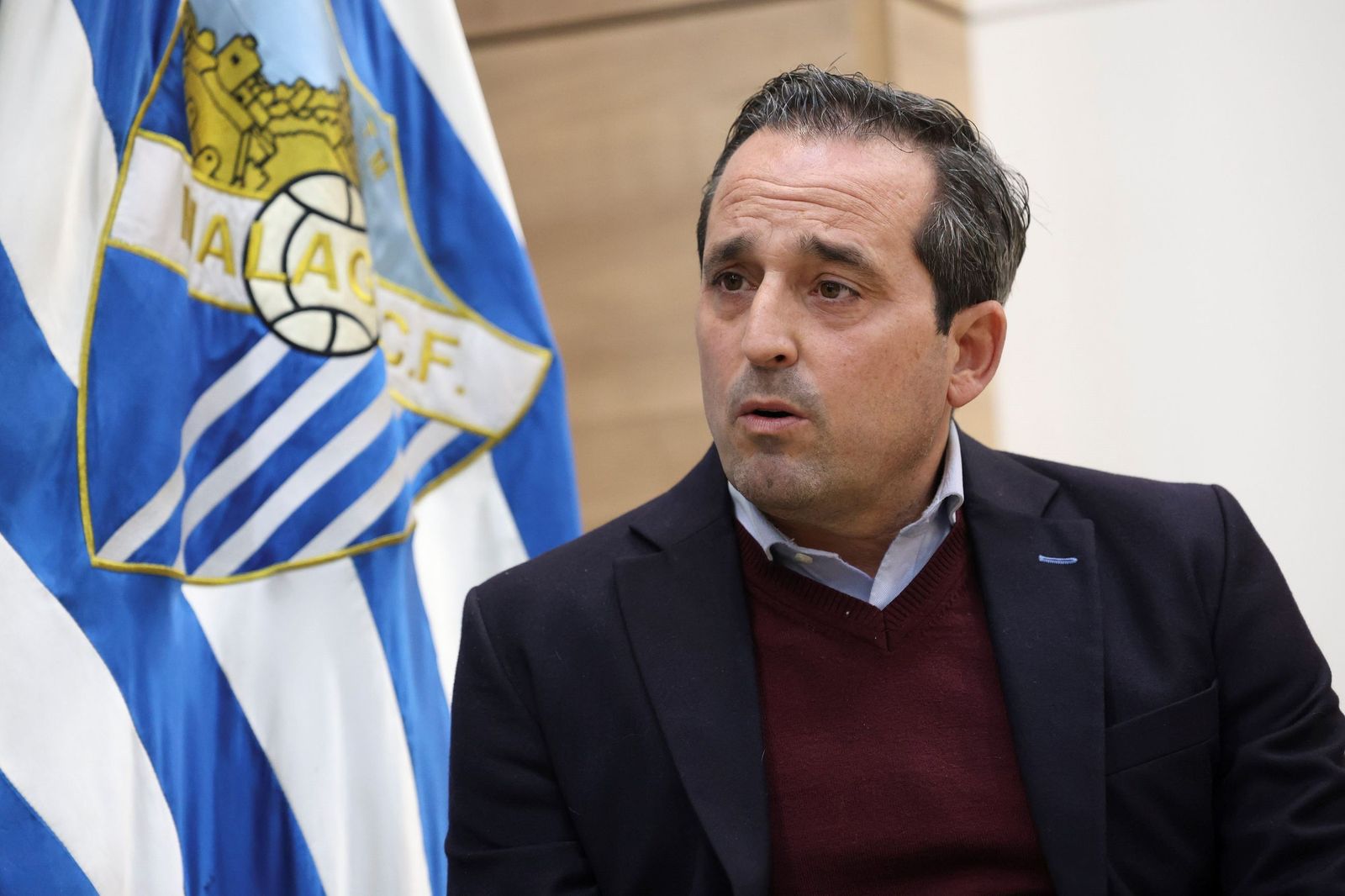 Las fotos de la entrevista con Kike Pérez, director general del Málaga CF