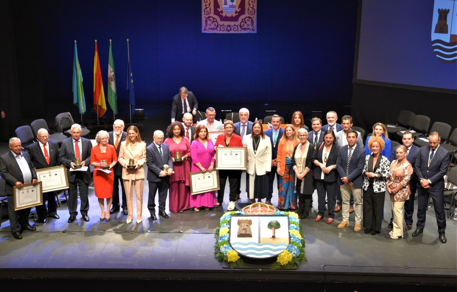 Acto de homenaje a los vecinos de Punta Umbría.