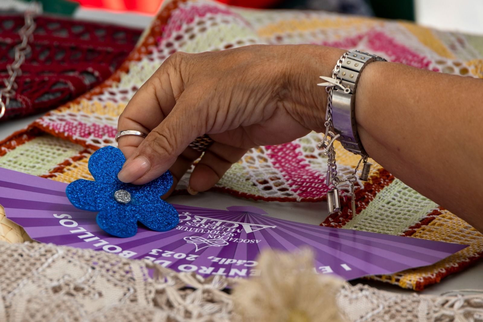 Las imágenes del I Encuentro de Bolillos de la asociación Mujeres de Acero