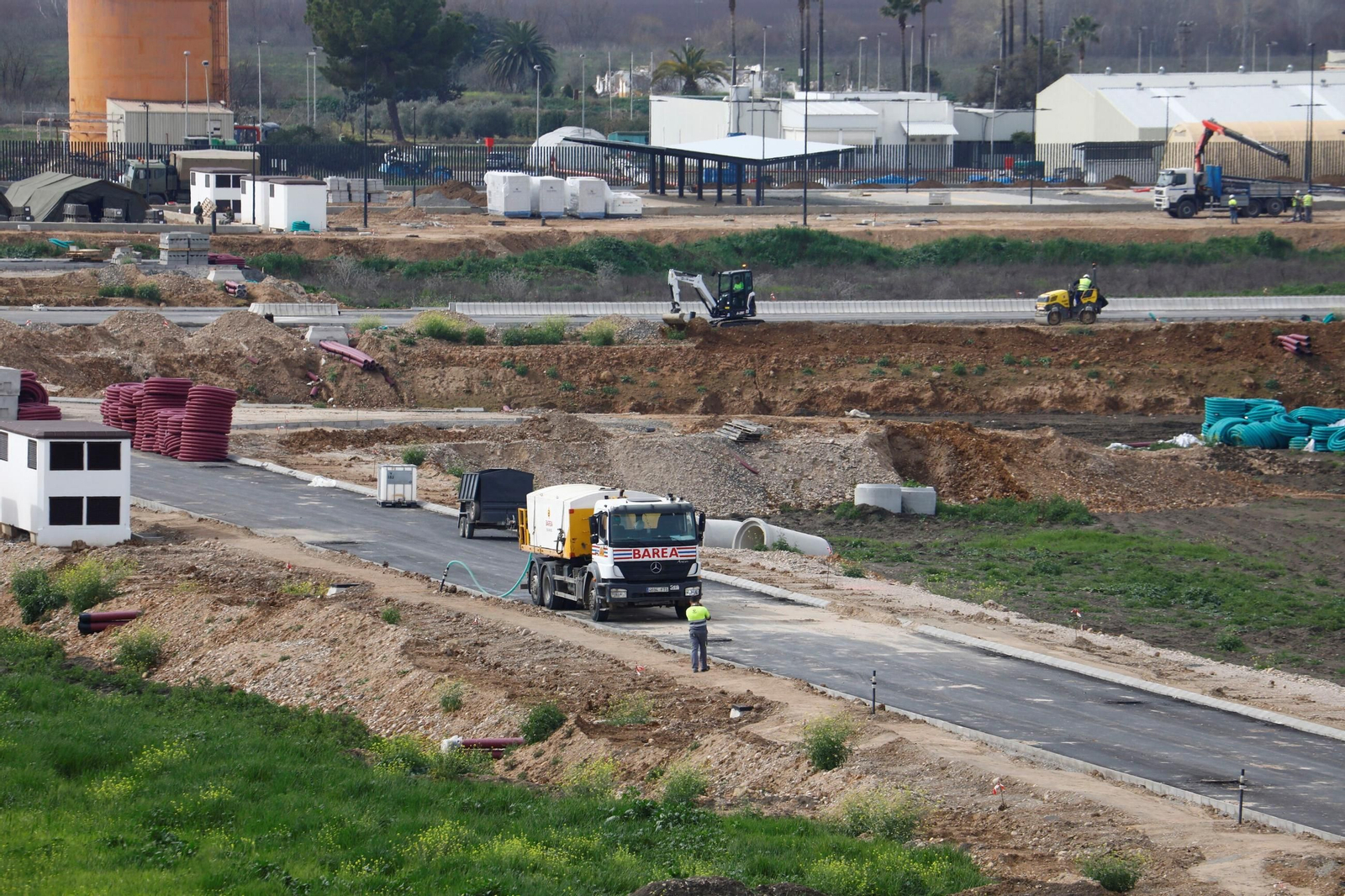 El avance de las obras de la Base Logística del Ejército de Tierra, en imágenes