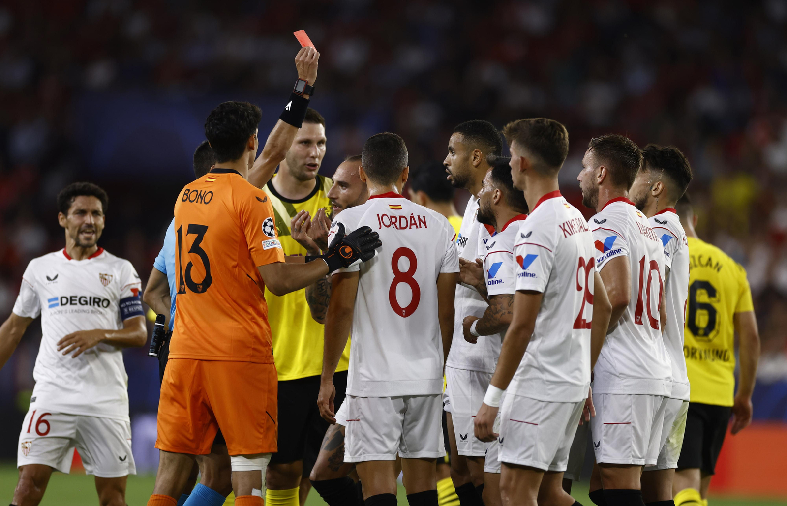 Las imágenes del Sevilla fc-Borussia