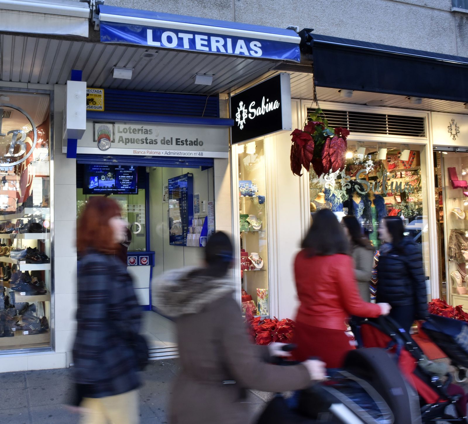 Lebrija celebra su suerte en  la Lotería de Navidad