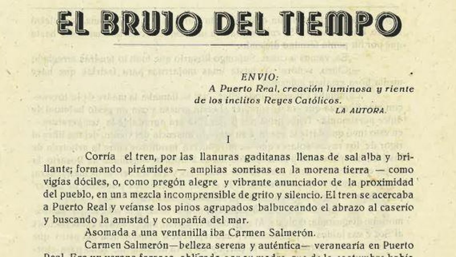 El Brujo del tiempo, novela de Doña Paquita (1951), ya digitalizada en la web