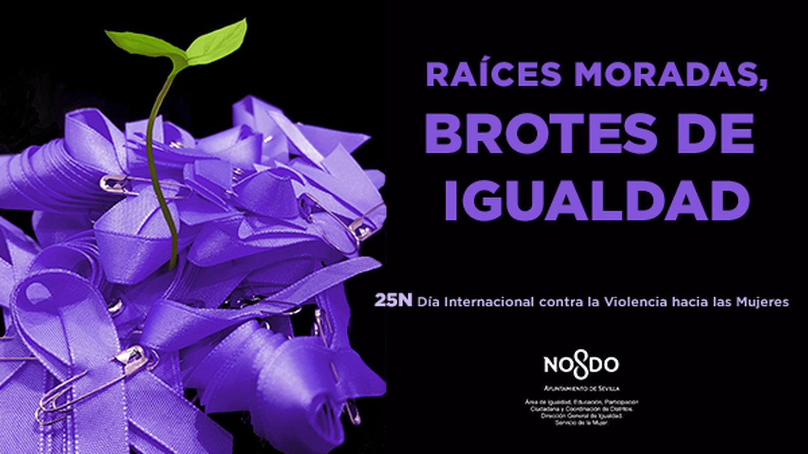 Imagen del cartel de la campaña del 25-N.