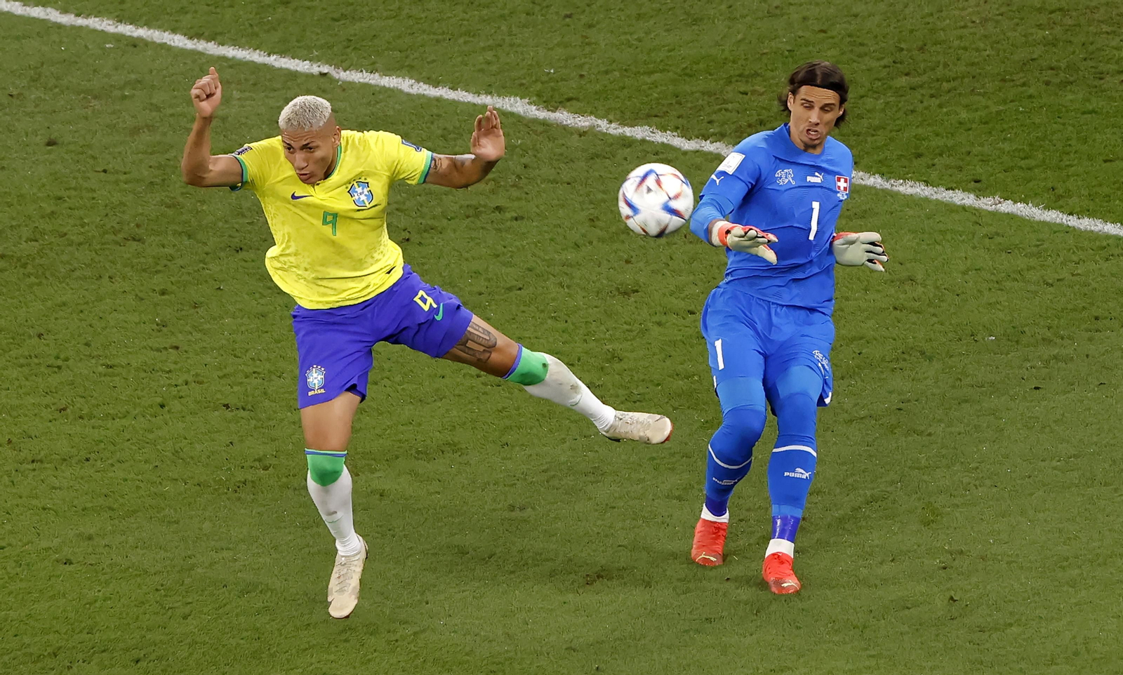 Las imágenes del Brasil - Suiza del Mundial de Qatar