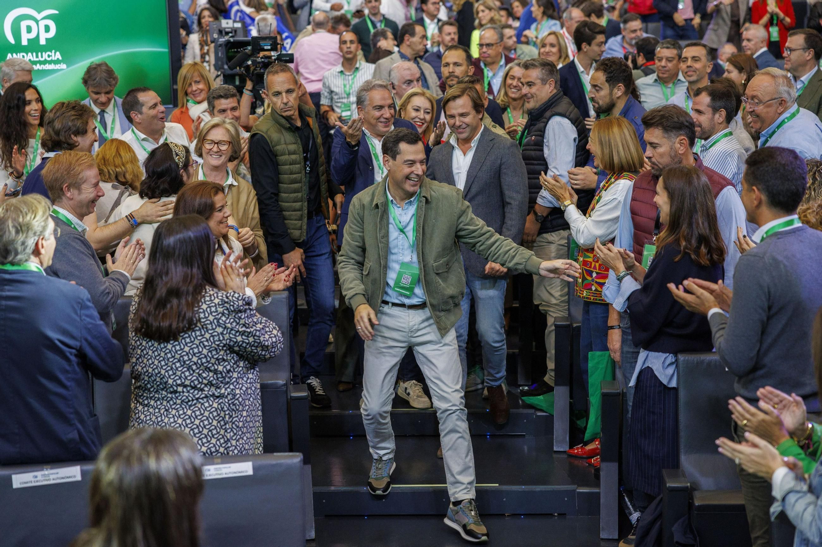 Juanma Moreno, en el congreso del PP andaluz de este fin de semana.