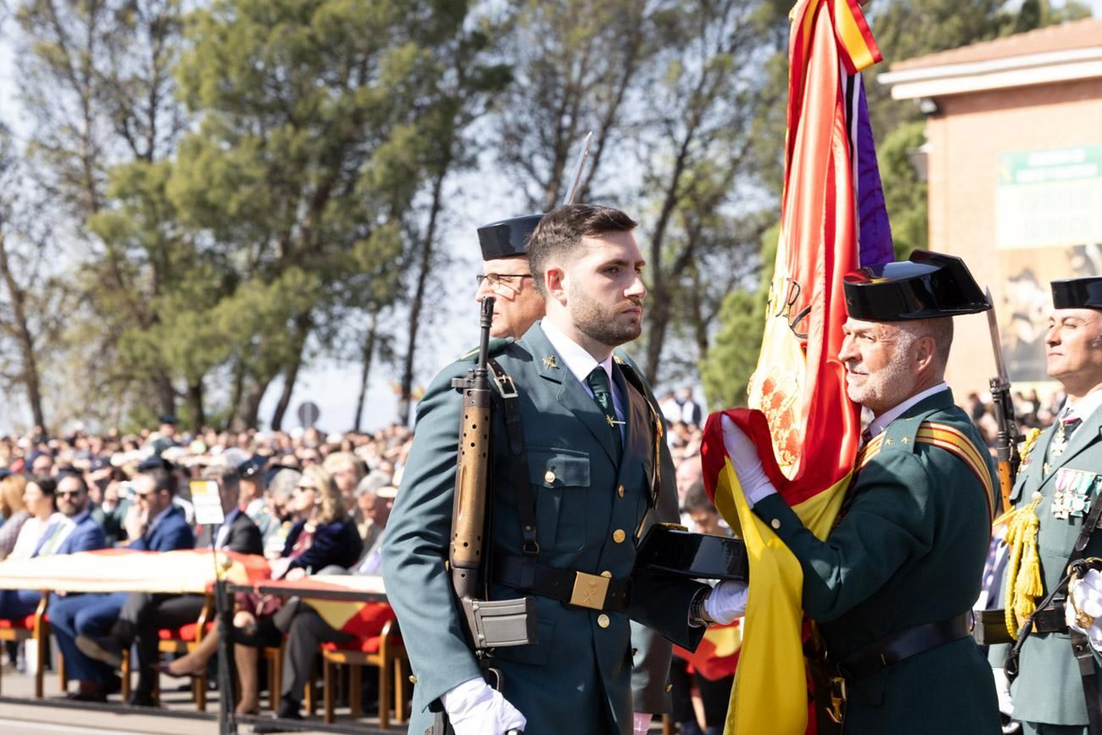 Acto de jura de bandera de la 130ª promoción de guardias civiles de la Academia de Baeza
