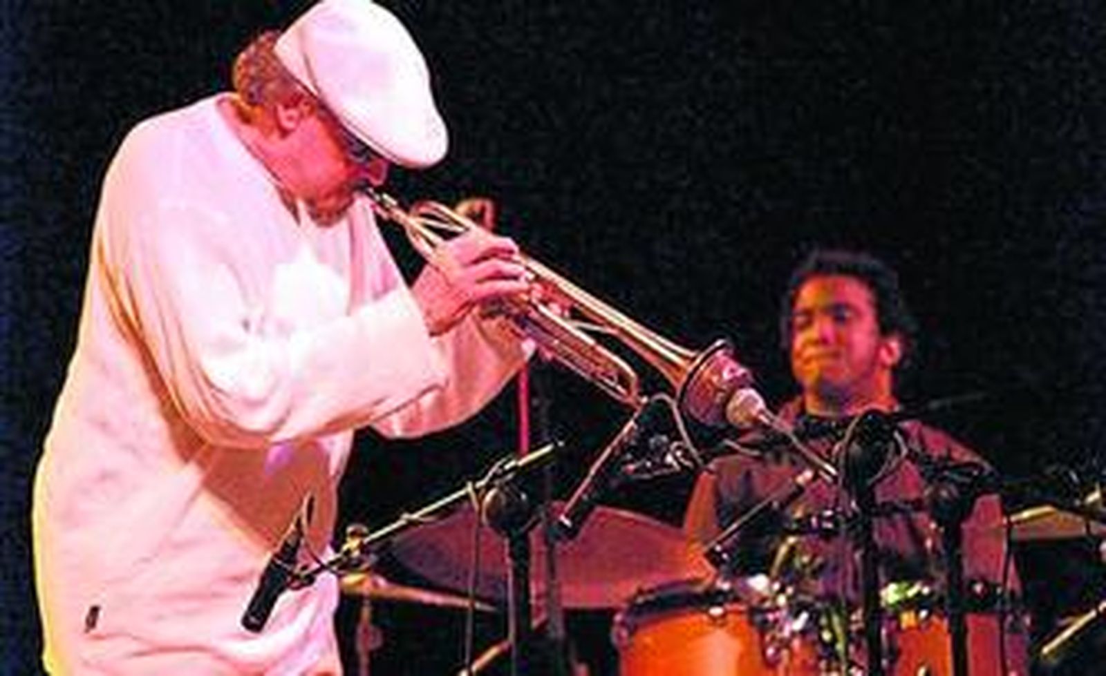 El trompetista Jerry González, durante una de sus actuaciones musicales.