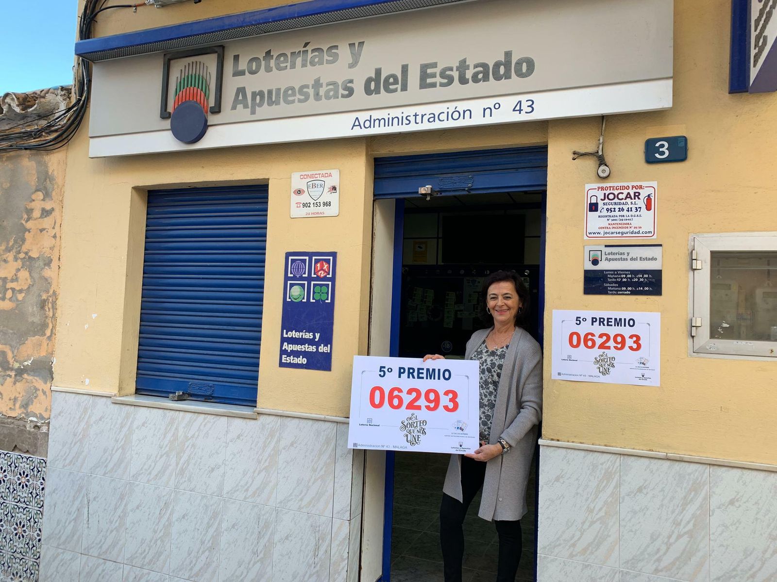 Las fotos de los premios de la Lotería de Navidad en Málaga