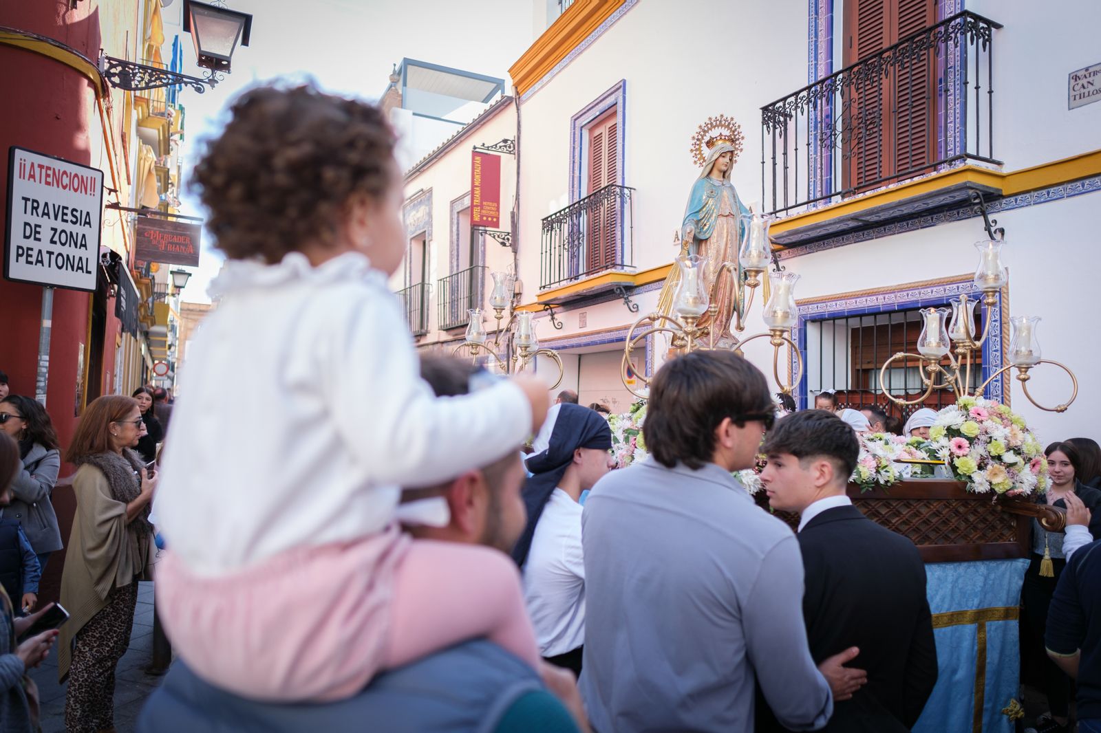 Las imágenes de la procesión de la Virgen Milagrosa de Triana
