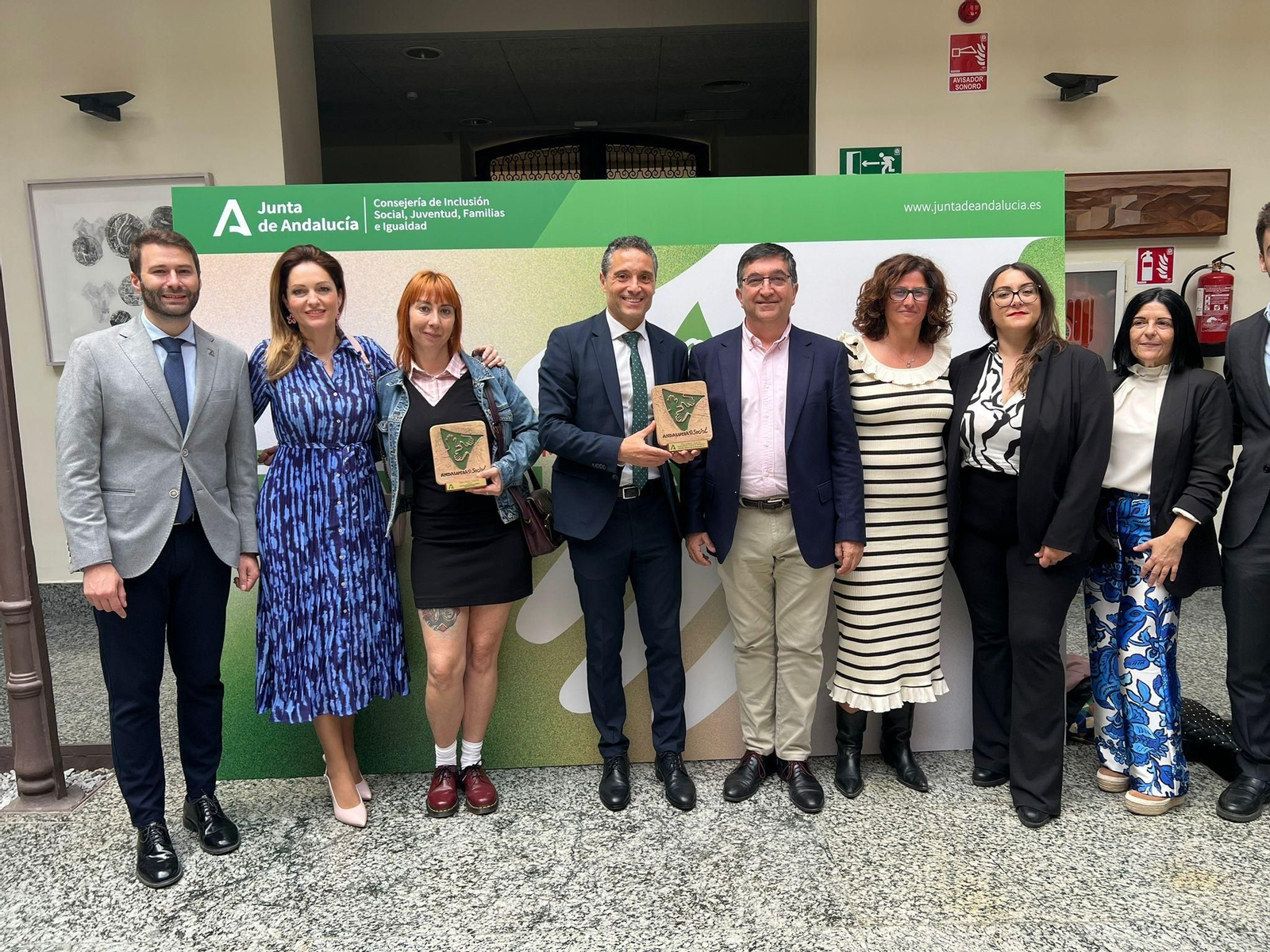 Galardonados con los Premios Andalucía +Social.