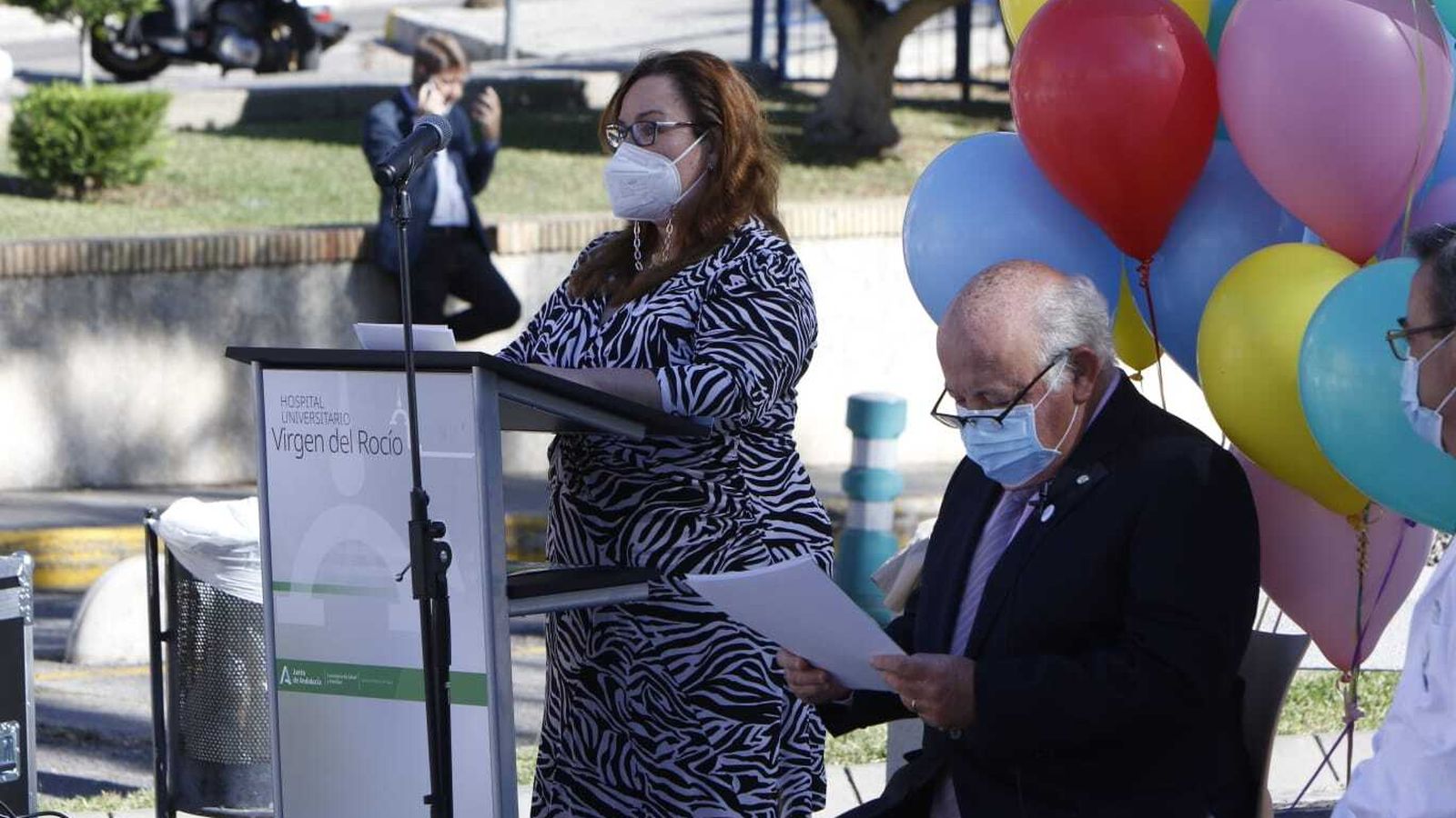 Presentación de los actos por el 50 cumpleaños del Hospital Infantil y el Hospital de La Mujer en el Virgen del Rocío.