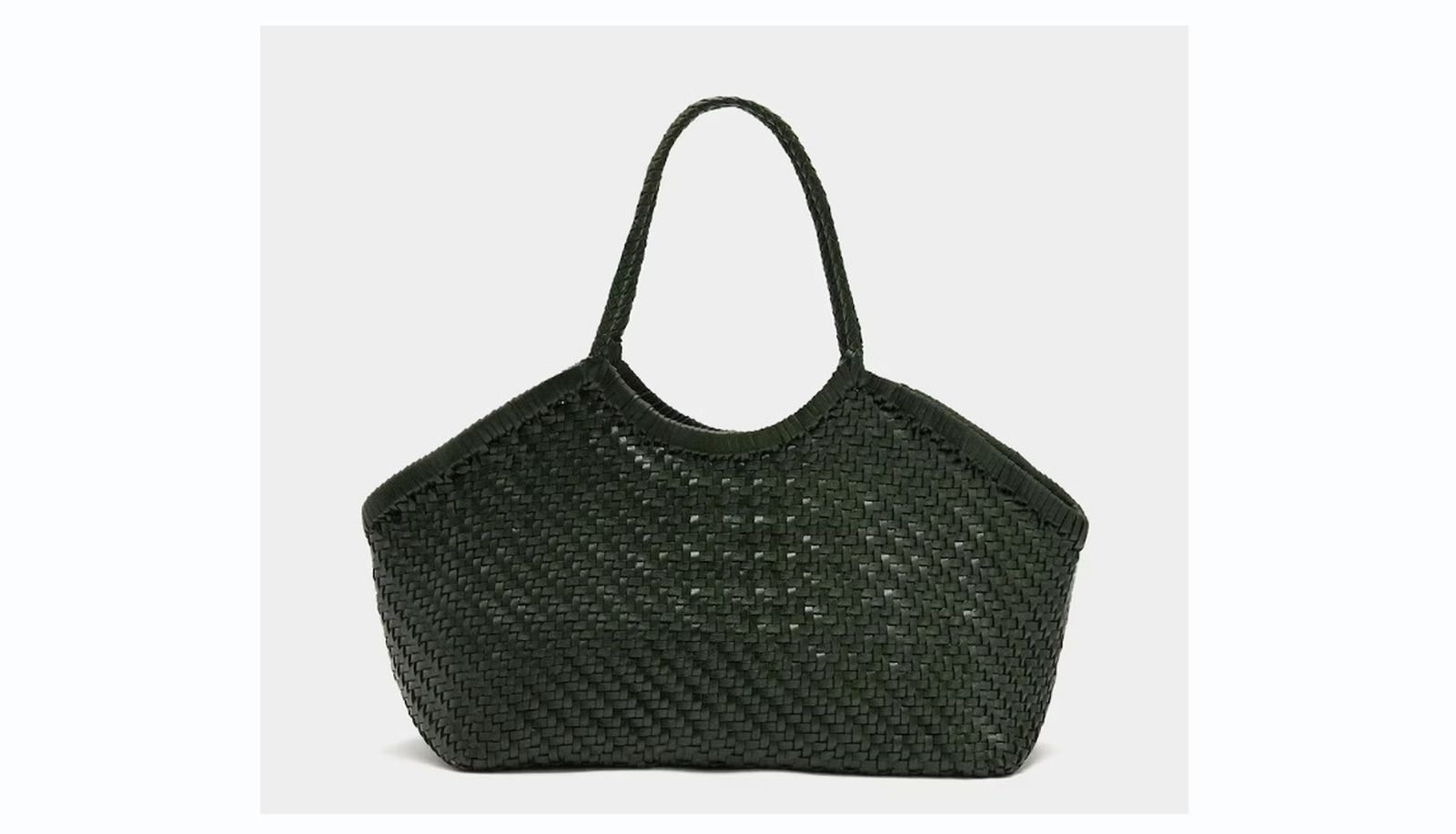 Bolso de piel trenzada Parfois