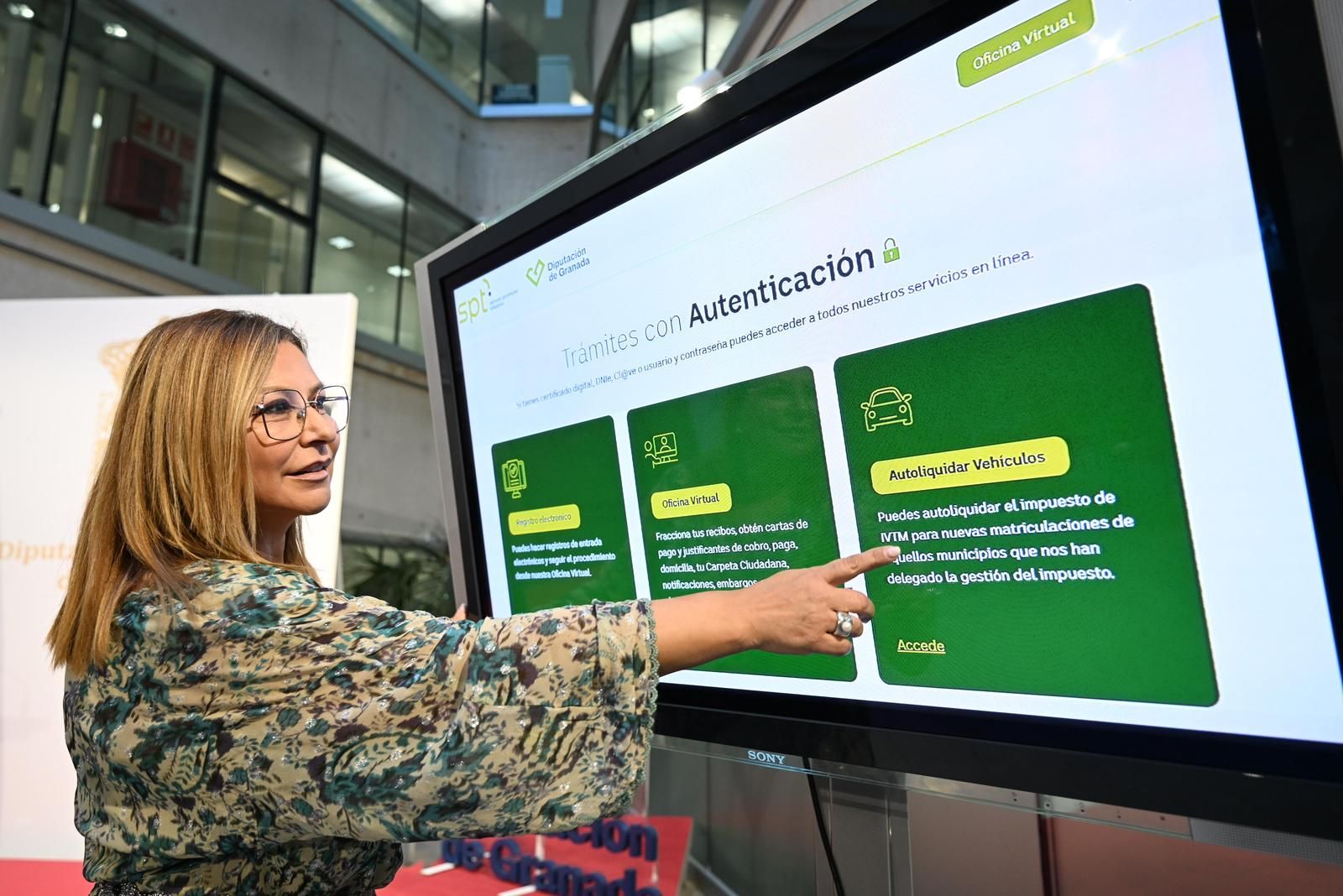 Imagen de la presentación de la nueva web del Servicio Provincial Tributario