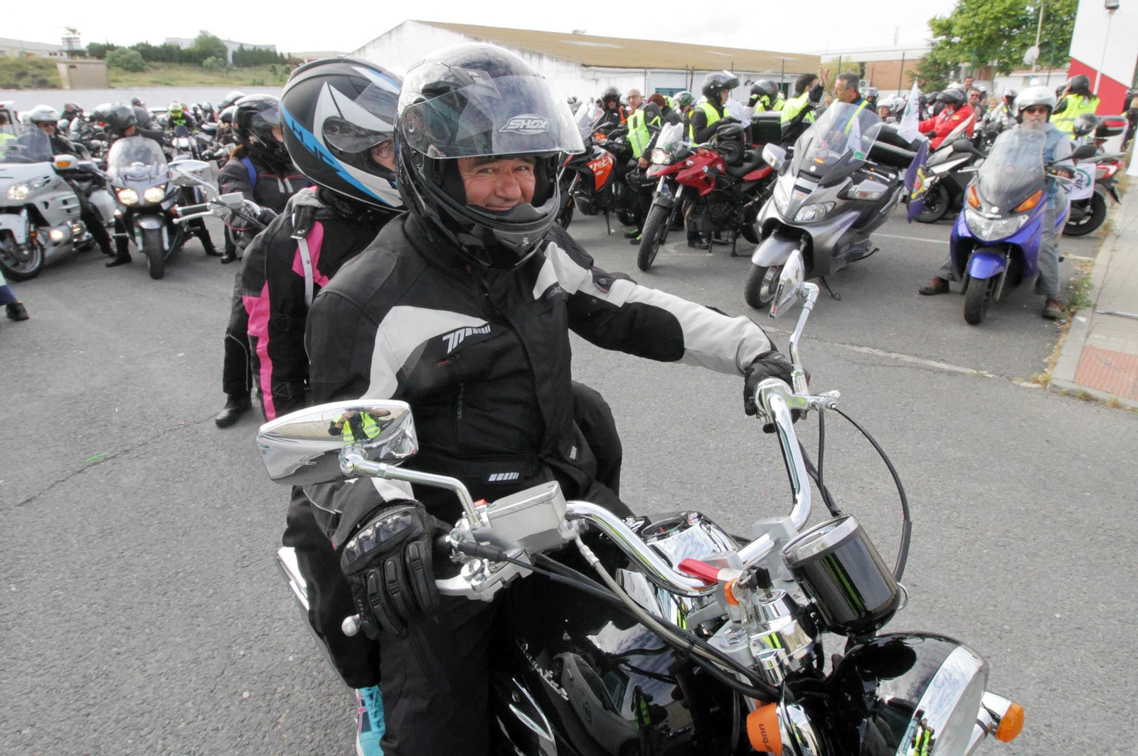 Imágenes  de la II Ruta Solidaria en Moto organizada por CSIF en beneficio de Cruz Roja
