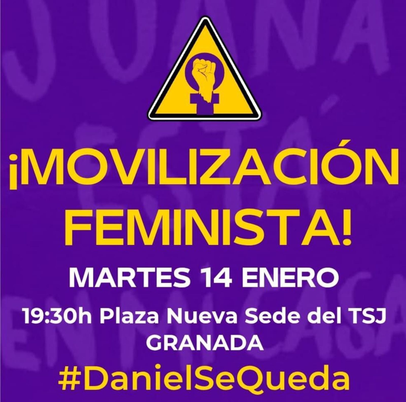 Cartel de la convocatoria de este martes.