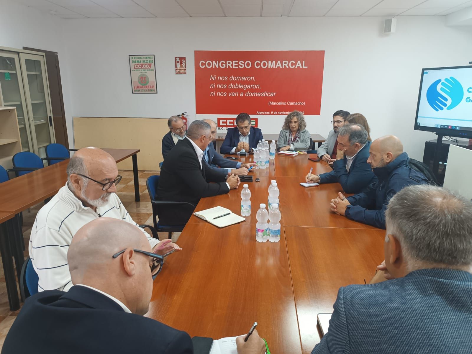 El encuentro entre IU y Grupo Transfronterizo.