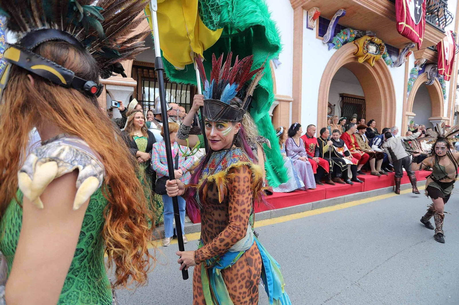Imágenes del gran ambiente en la Feria Medieval de Palos de la Frontera, Huelva