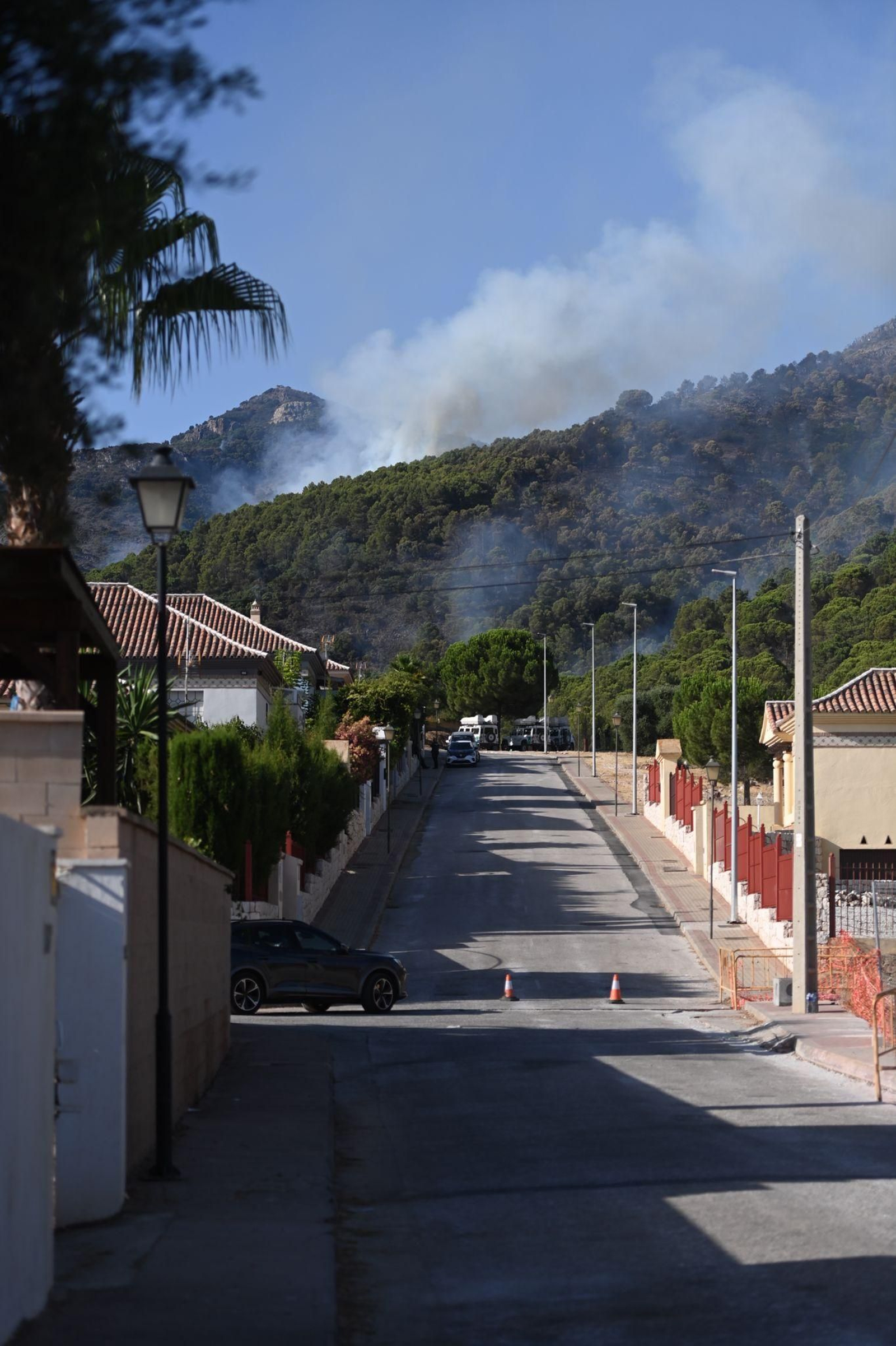 Las fotos de la lucha contra el fuego en Pinos de Alhaurín