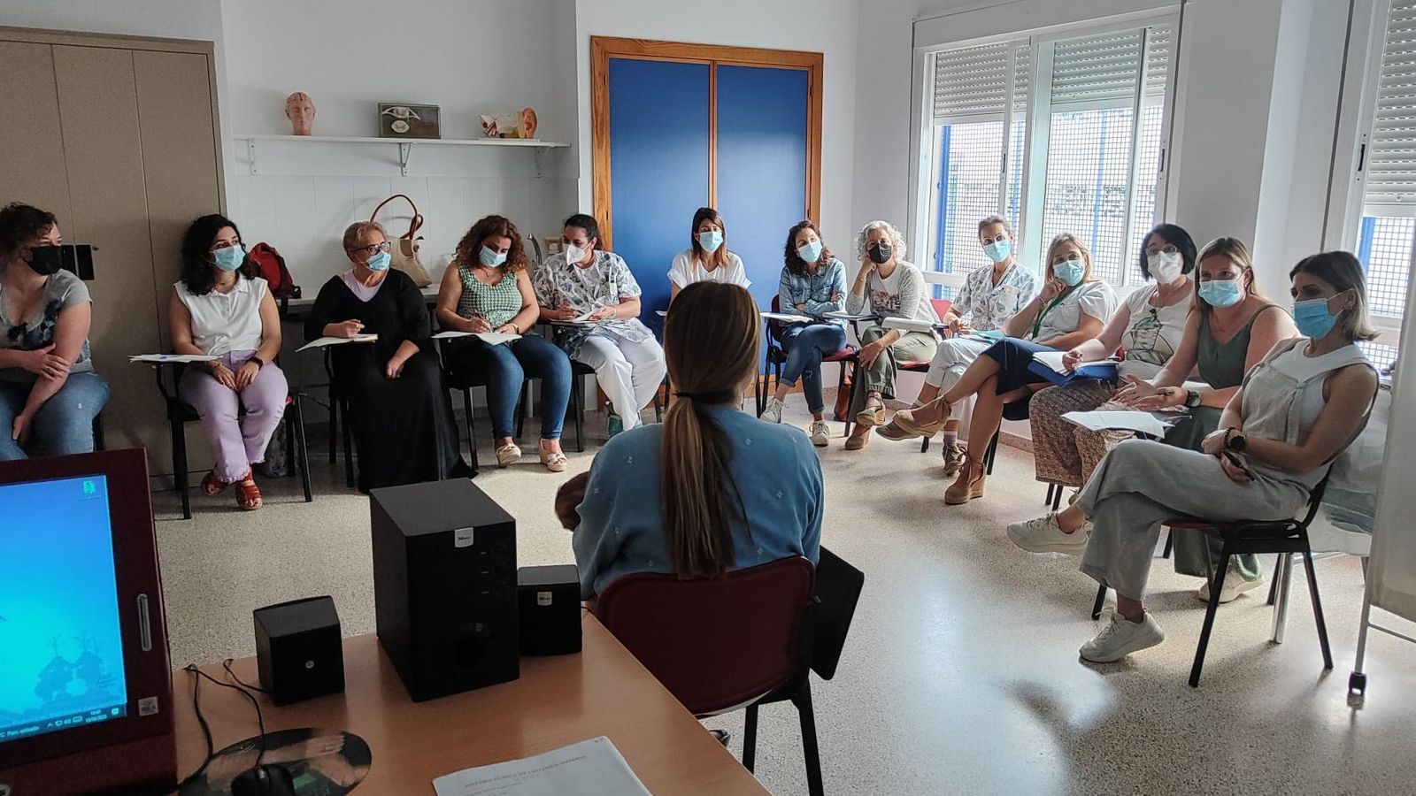 Uno de los talleres de la programación anual que este área sanitaria tiene reglada para la formación de profesionales en Lactancia Materna.
