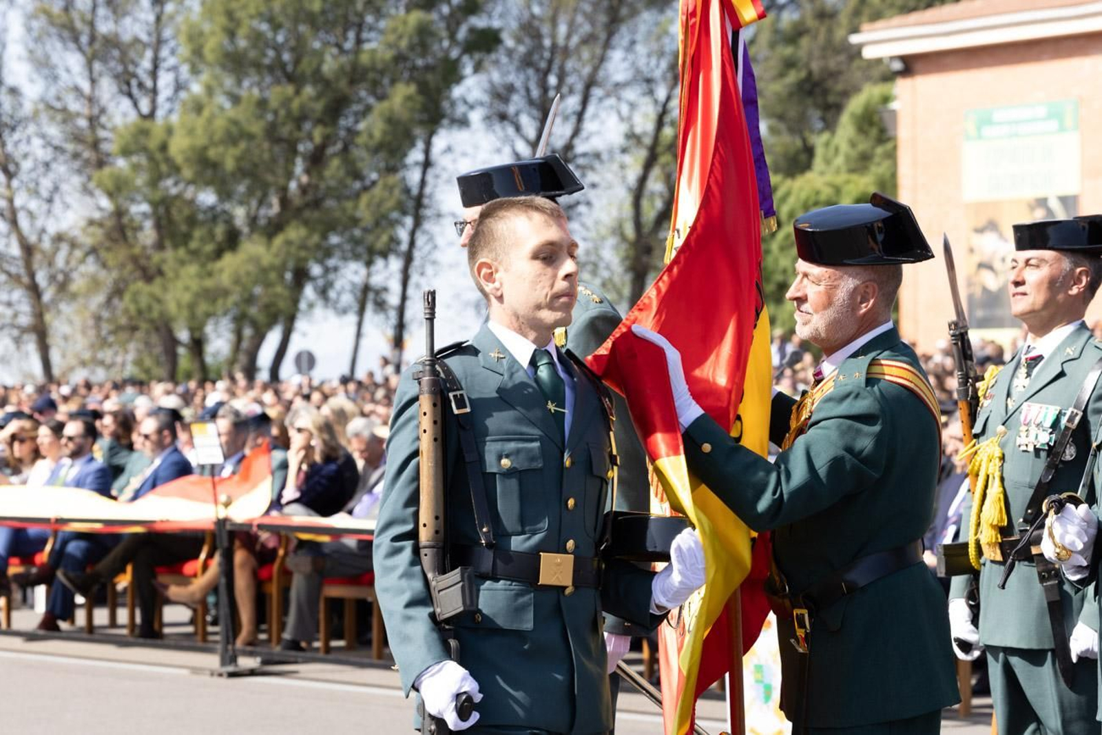 Acto de jura de bandera de la 130ª promoción de guardias civiles de la Academia de Baeza
