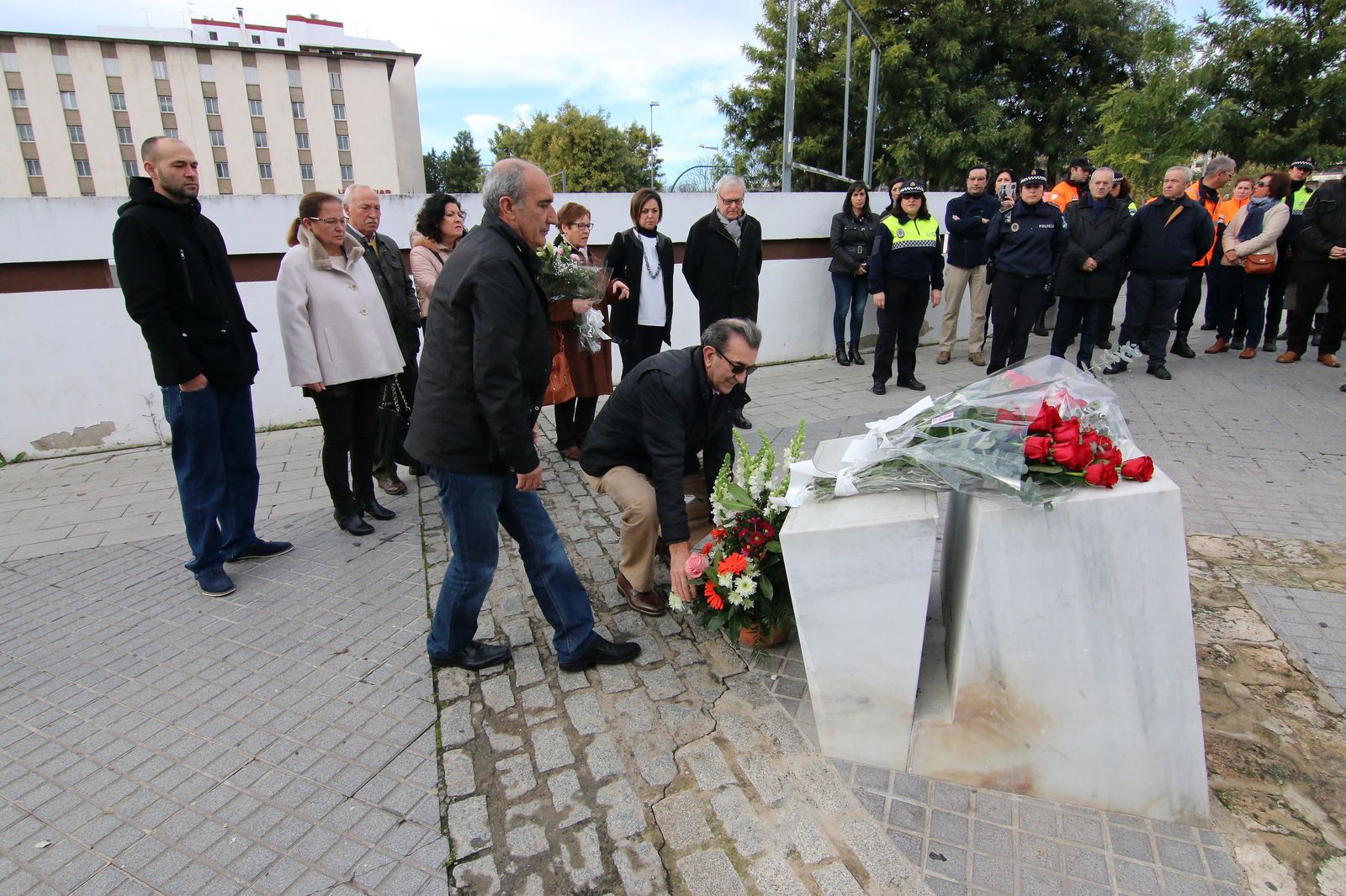 Un momento del homenaje a las dos agentes que fueron asesinadas el 18 de diciembre de 1996.