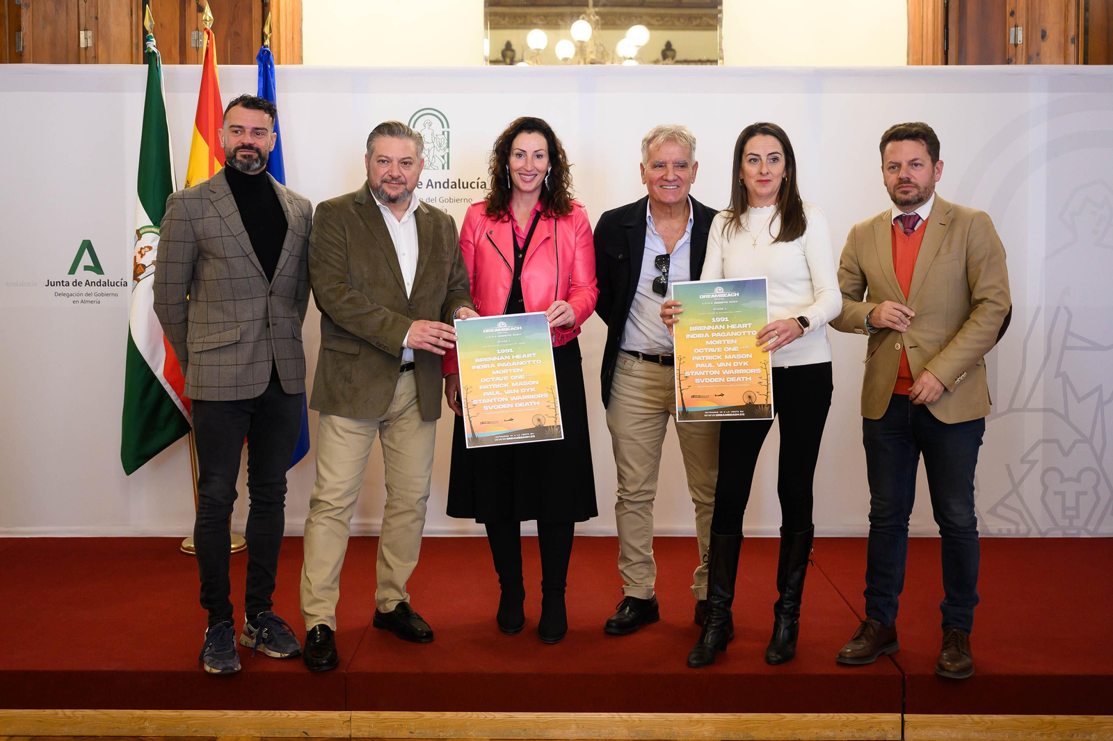 Gonçalo Miranda, Diego Cruz, María del Mar Vázquez, Paco Toro, Aránzazu Martín y José Ángel Vélez.