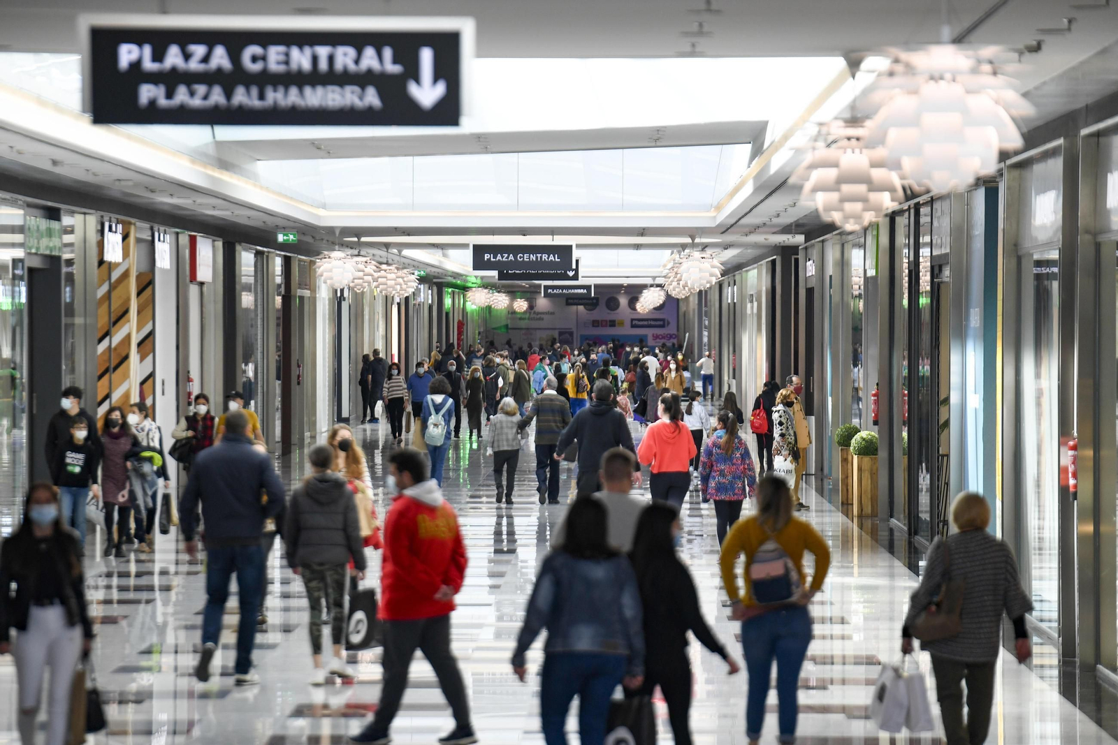 Imagen de archivo de los pasillos del Centro Comercial Nevada Shopping