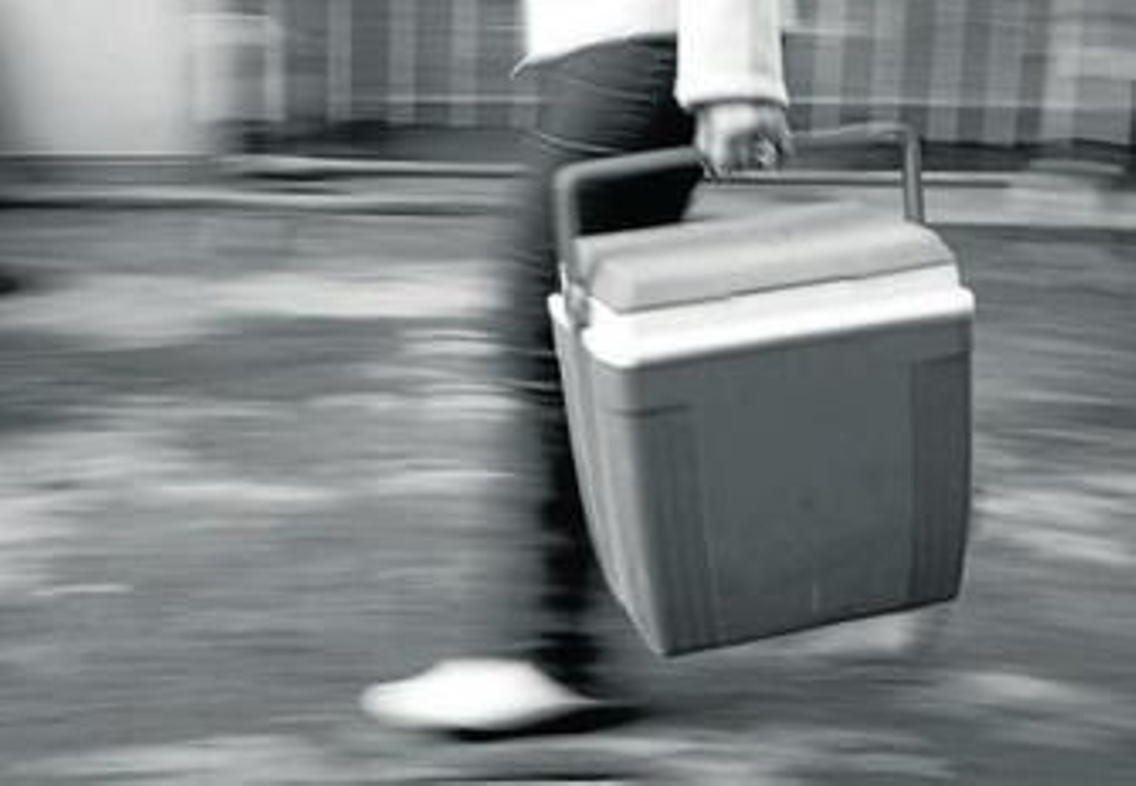 Transporte de un órgano para un trasplante.