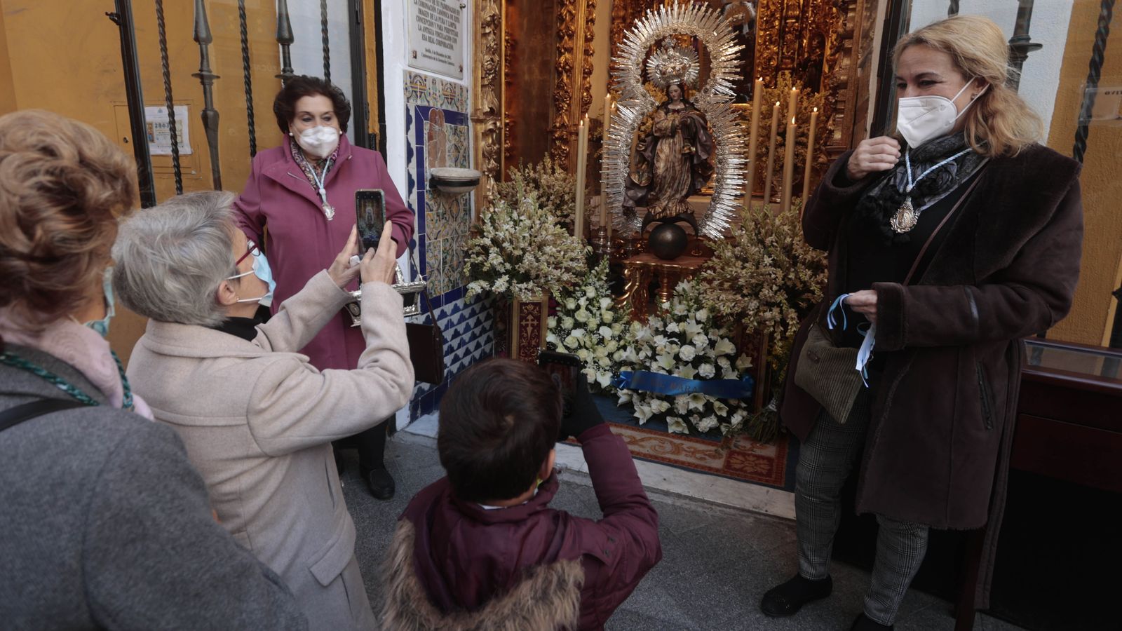 La Pura y Limpia en su capilla del Postigo.
