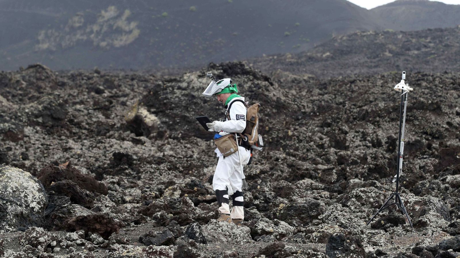 Simulación de la ESA en Lanzarote.