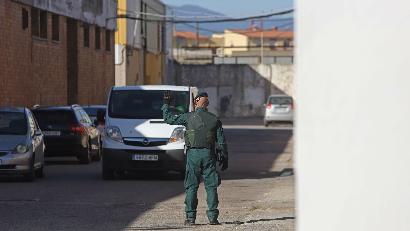 Fotos de los registros de la Guardia Civil en La Línea