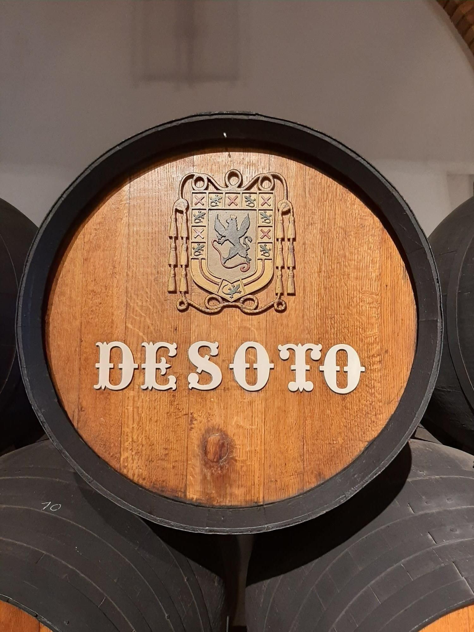 Bota en la bodega de San Ginés de la Jara, sede del Consejo Regulador.