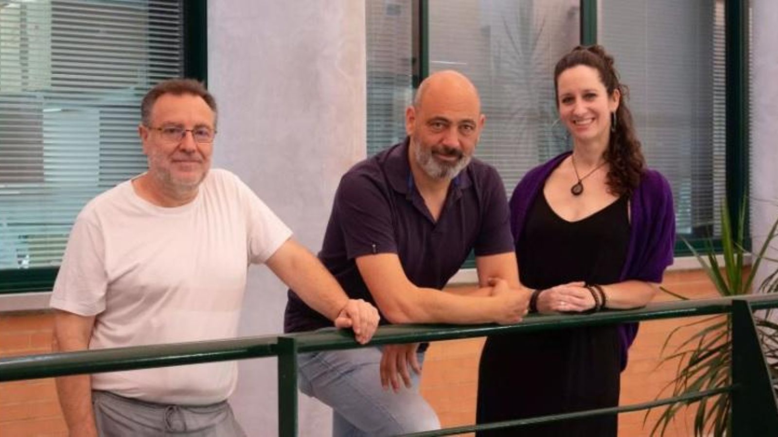 Ángel Carrión, Manuel Muñoz y Mercedes Pérez, impulsores de la spin off ONESTX