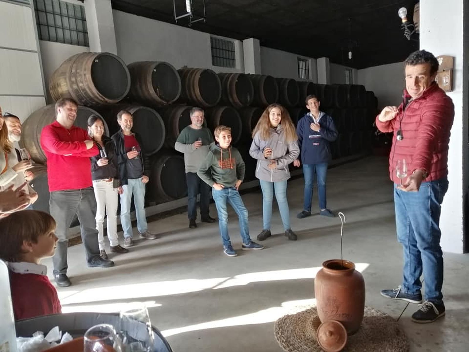 Visita a un lagar de la Sierra de Montilla.