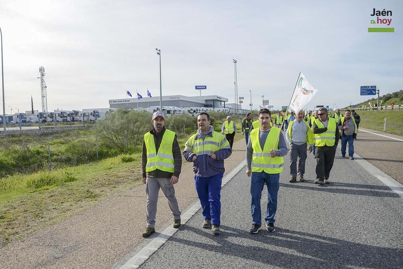 El campo protesta en Jaén por las medidas de la PAC.